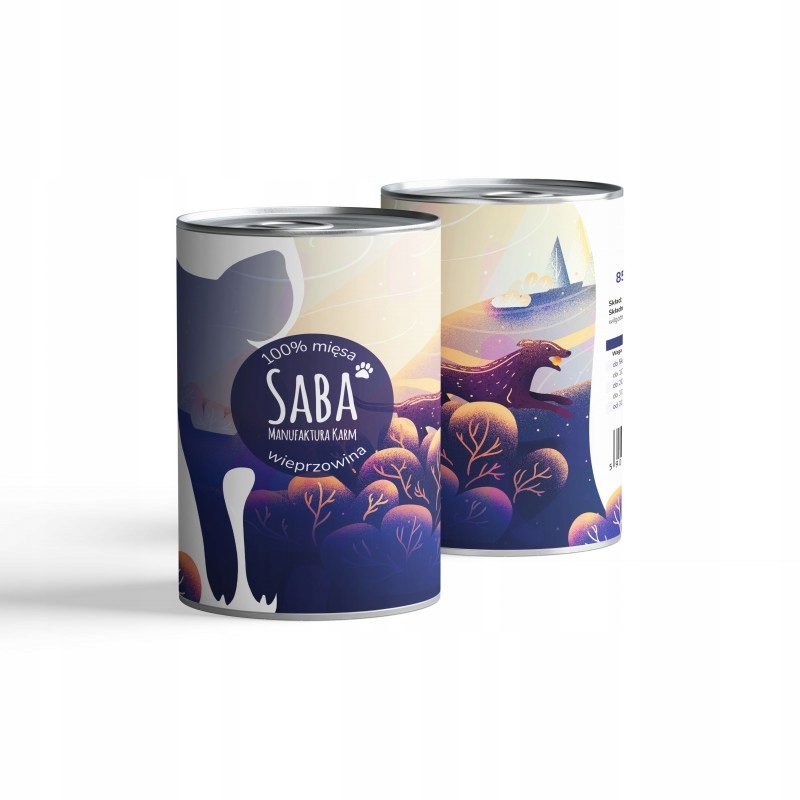 saba. karma mokra monoproteinowa wieprzowina 100% mięsa 850 g saba. karma mokra monoproteinowa wieprzowina 100% mięsa 850 g