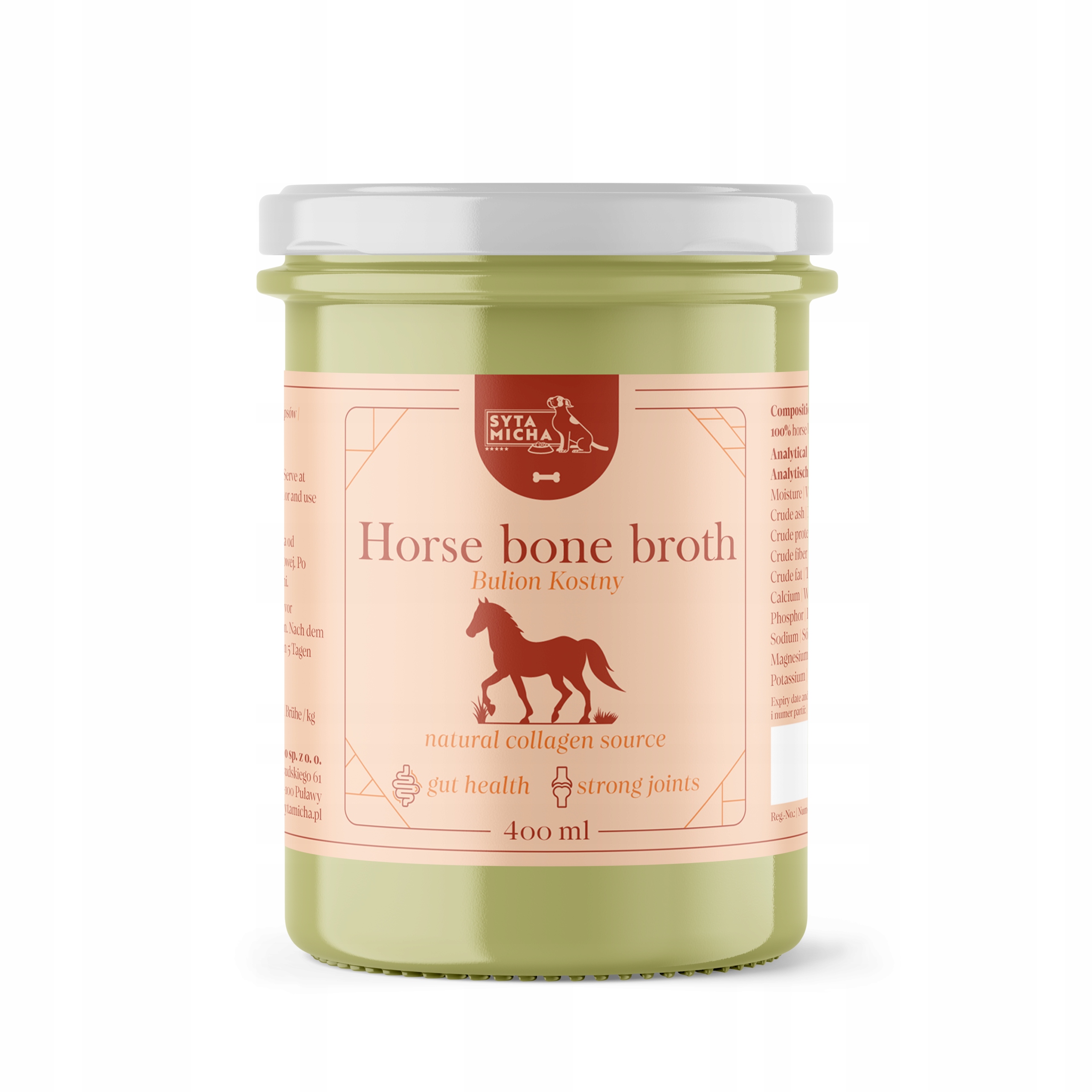 syta micha bulion z kości końskich dla psa 400ml syta micha bulion z kości końskich dla psa 400ml