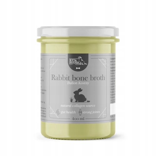syta micha bulion z kości królika dla psa 400ml syta micha bulion z kości królika dla psa 400ml
