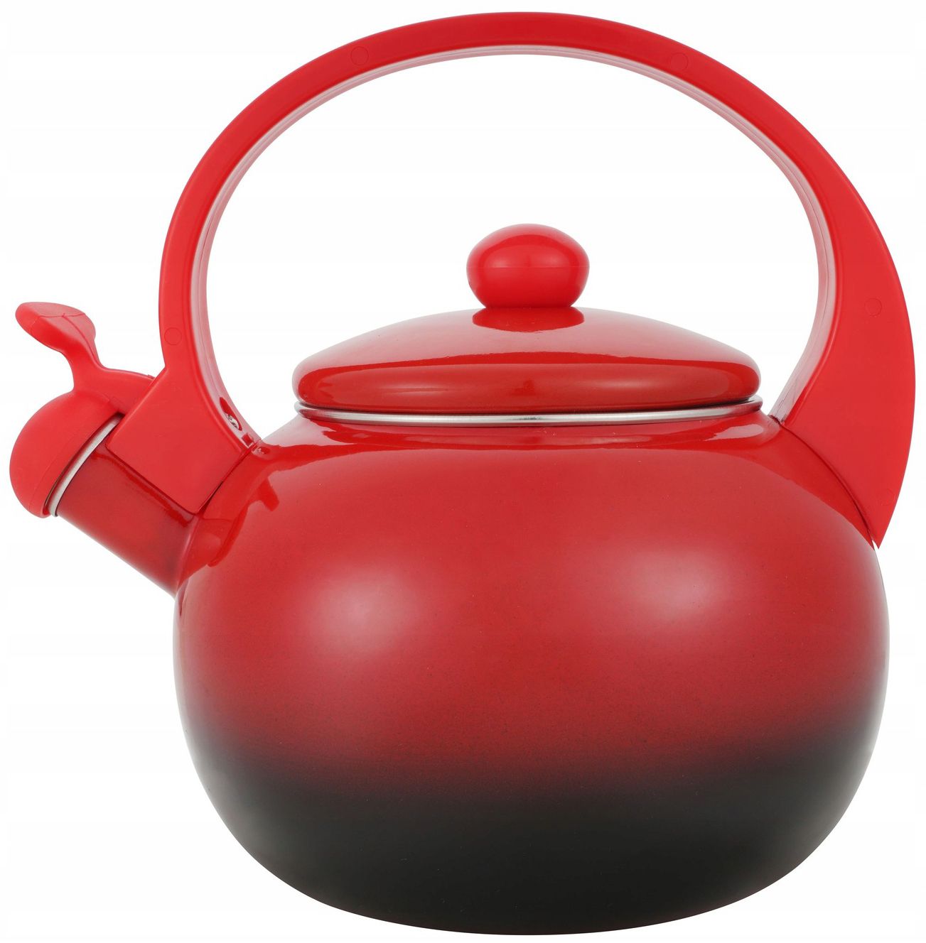 Czajnik emaliowany 2.2L z gwizdkiem. Masterpan MP-2506