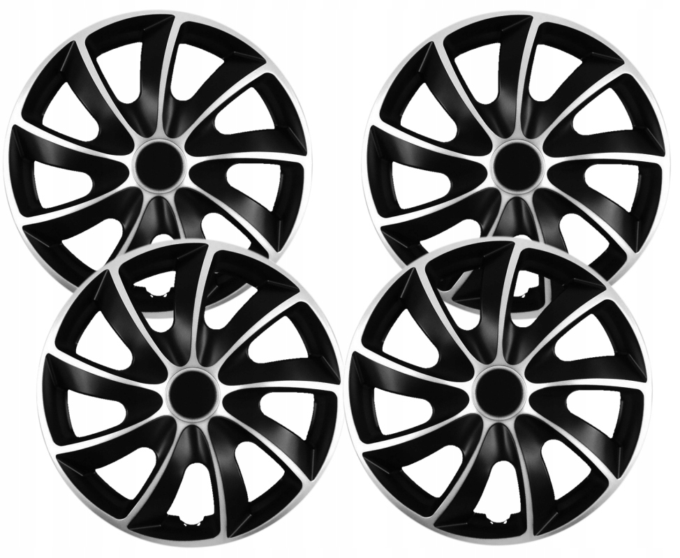 Kołpaki NRM Quad Bicolor Silver-Black rozmiar 15”