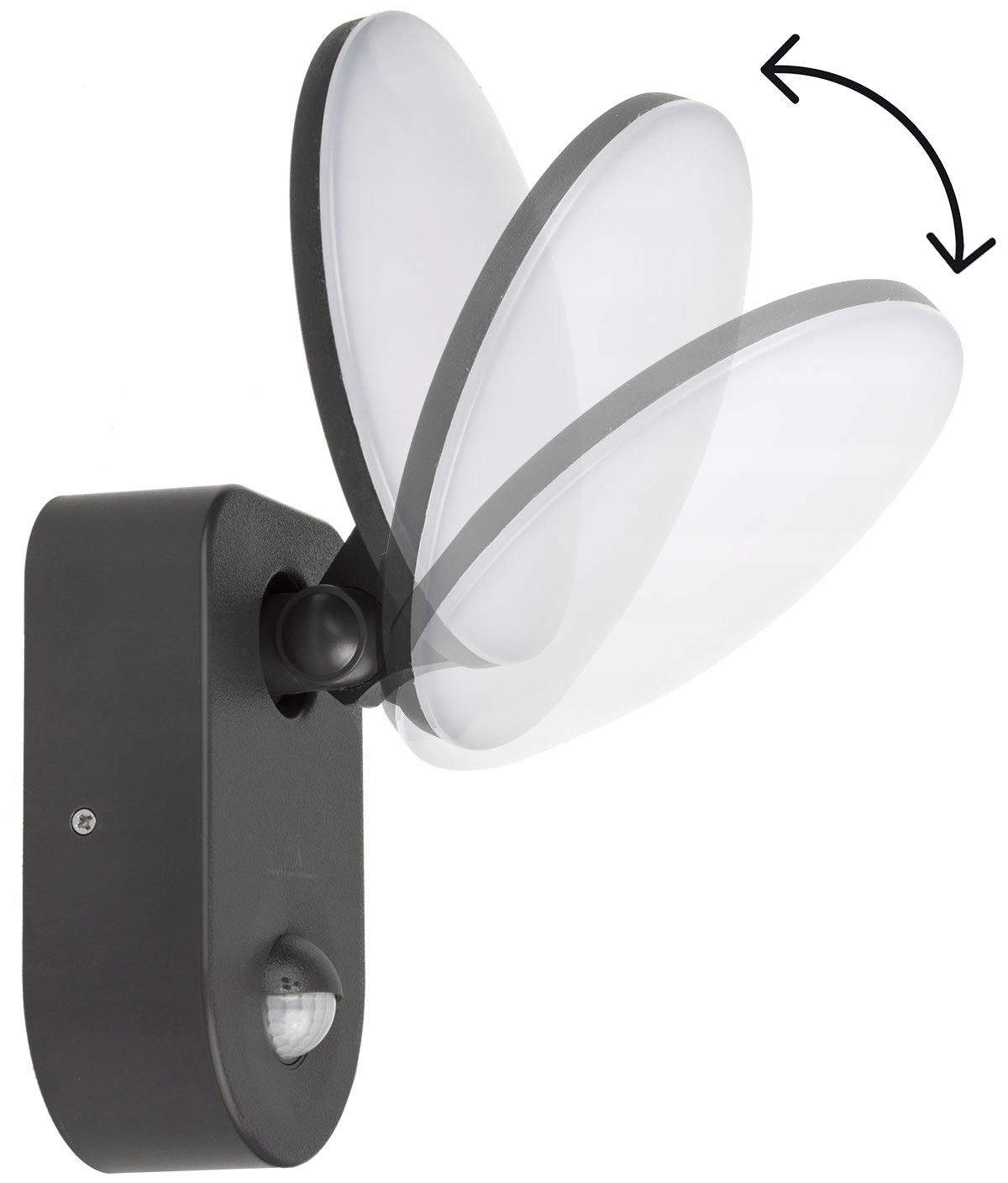 Lampa LED z czujnikiem PIR, 15W IP65 elewacyjna