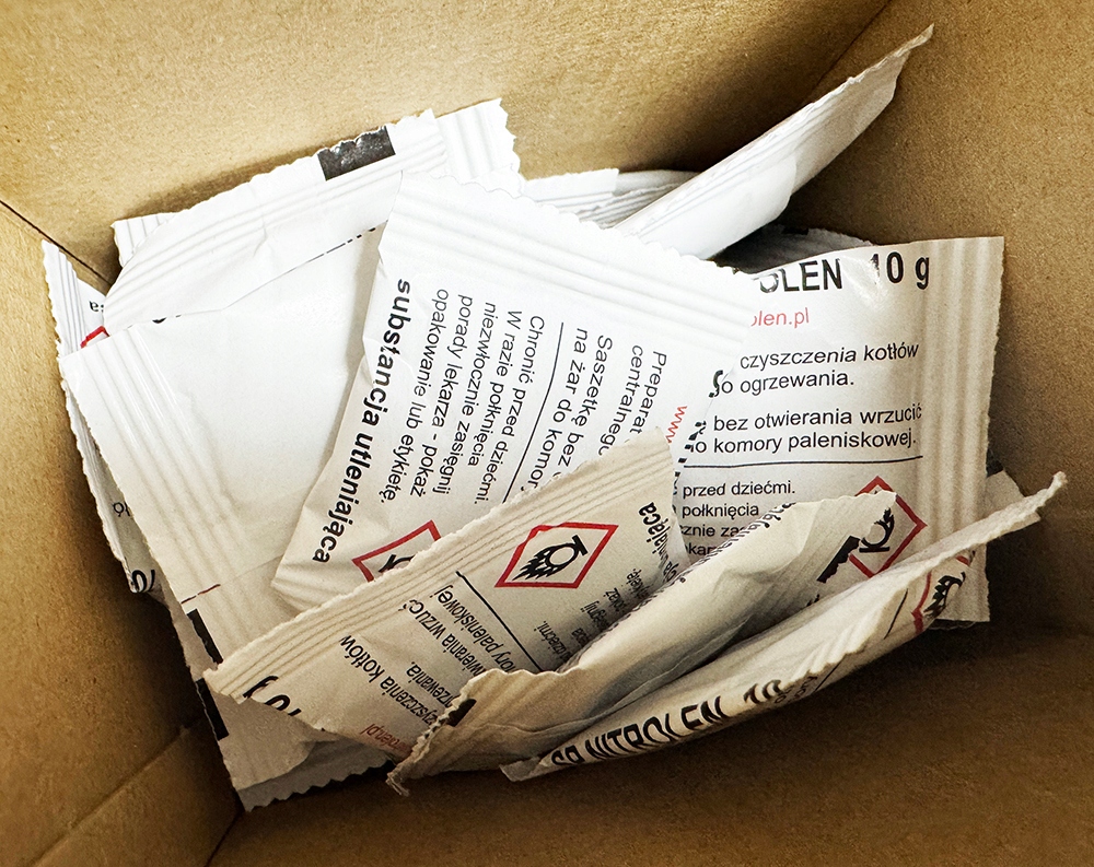 Wypalacz sadzy SP Nitrolen 40 saszetek po 10g. Bezpieczeństwo i oszczędność