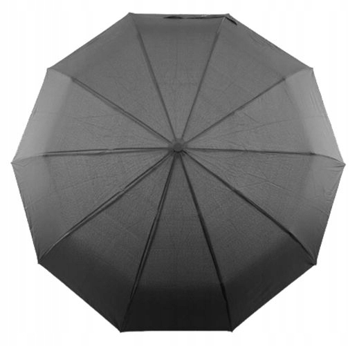Parasol 23" 120cm. Automatyczne rozkładanie i składanie. Czarny