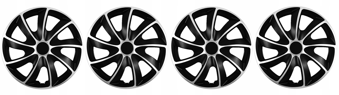 Kołpaki NRM Quad Bicolor Silver-Black rozmiar 15”