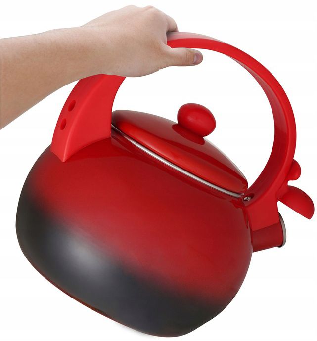 Czajnik emaliowany 2.2L z gwizdkiem. Masterpan MP-2506