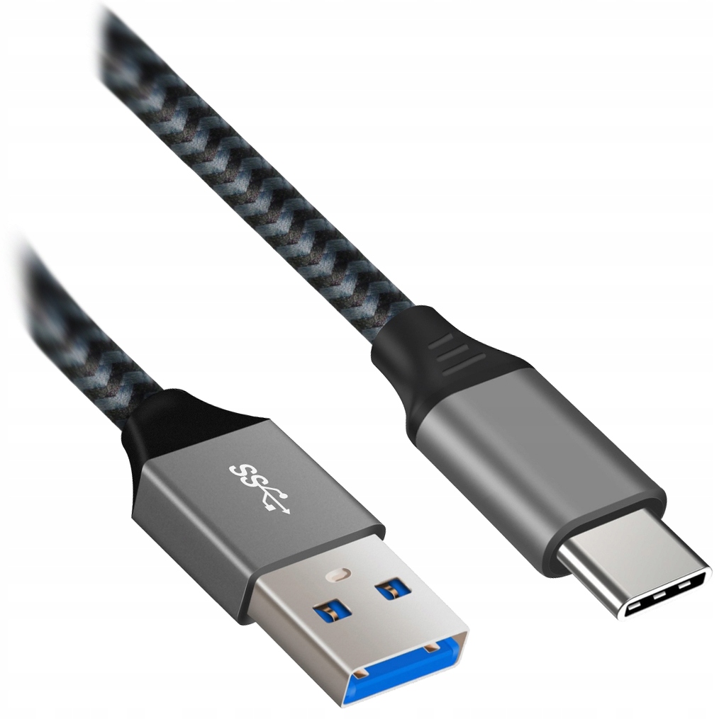 Kabel USB-C męski - USB-A 3.1 męski QC3.0 15W 3A ALU ART 1m
