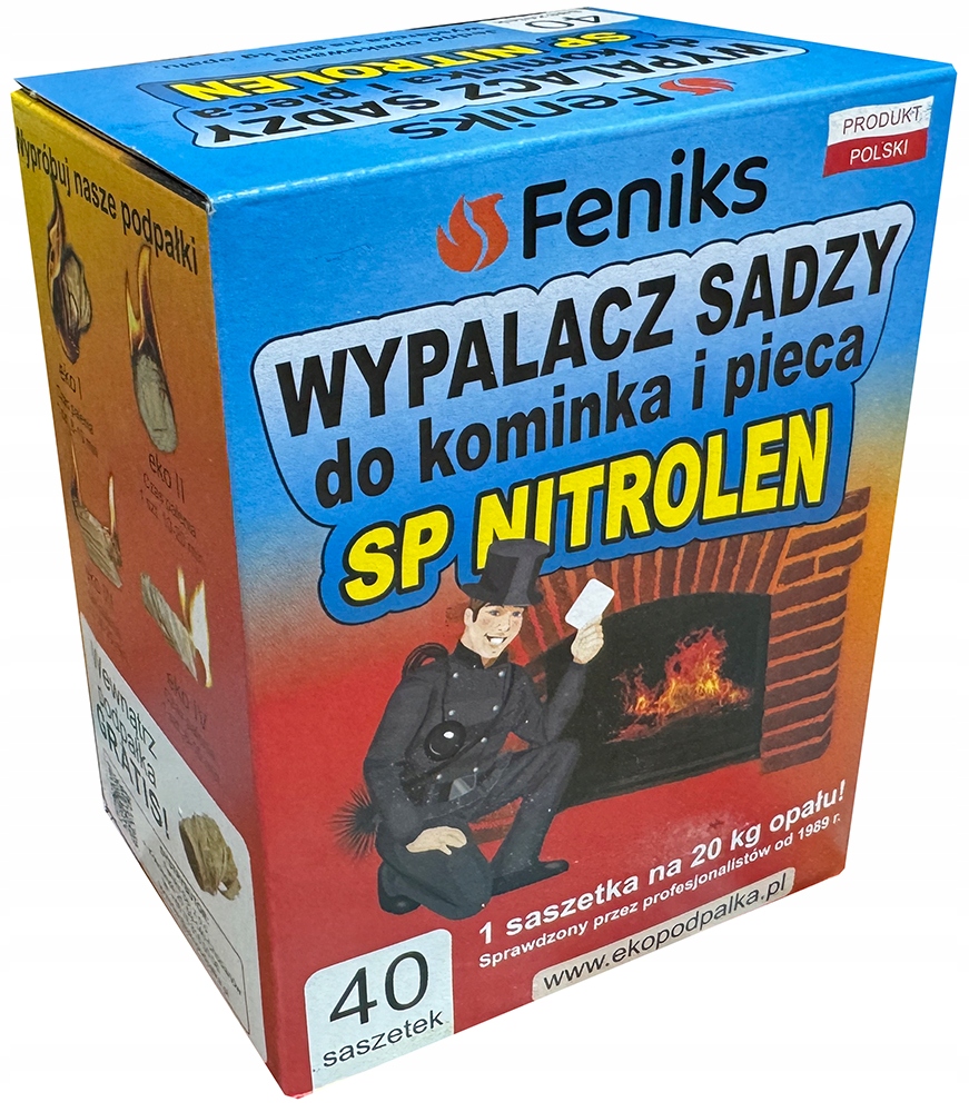 Wypalacz sadzy SP Nitrolen 40 saszetek po 10g. Bezpieczeństwo i oszczędność