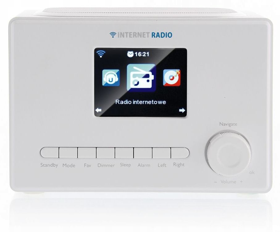 Radio internetowe Art 3.2" LCD Wifi1002, białe