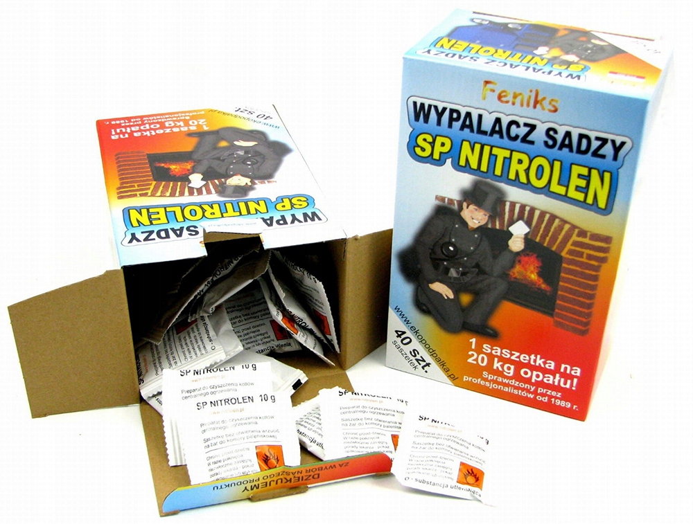 Wypalacz sadzy SP Nitrolen 40 saszetek po 10g. Bezpieczeństwo i oszczędność