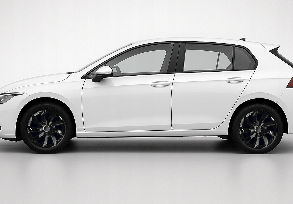 Kołpaki NRM Stig Black 4 sztuki wysoki połysk rozmiar 17” uniwersalne