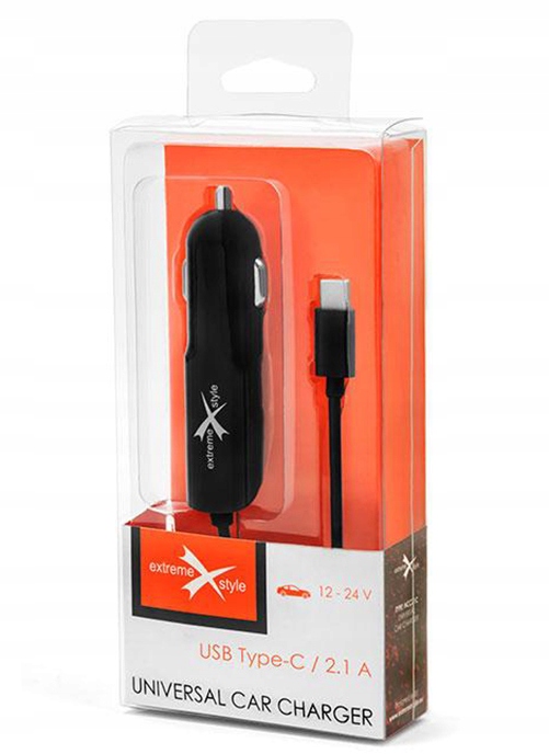 Ładowarka samochodowa 12-24V USB typ-C 2.1A NCC21C