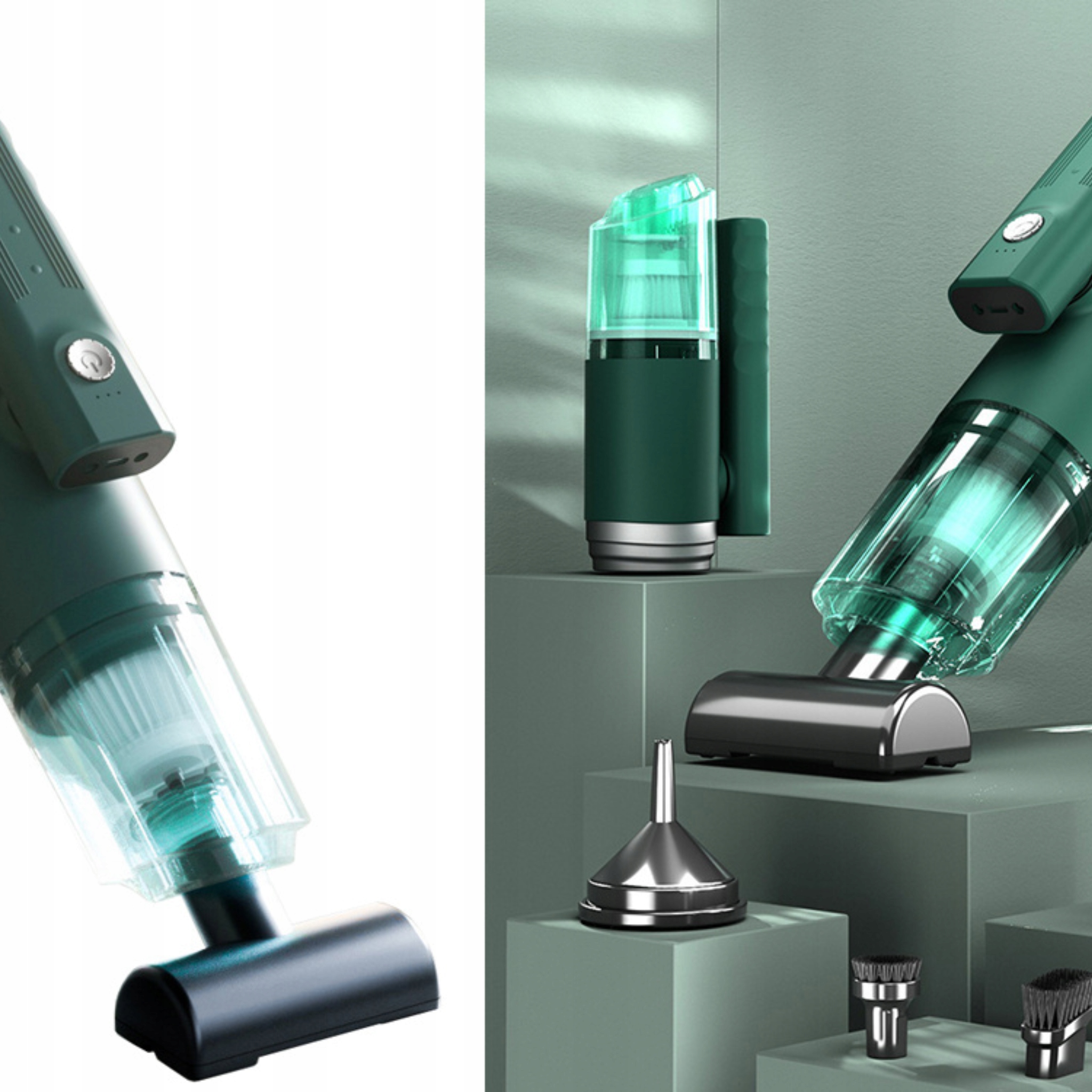 ODKURZACZ BEZPRZEWODOWY SAMOCHODOWY RĘCZNY 120W AKUMULATOROWY DO AUTA DOMU