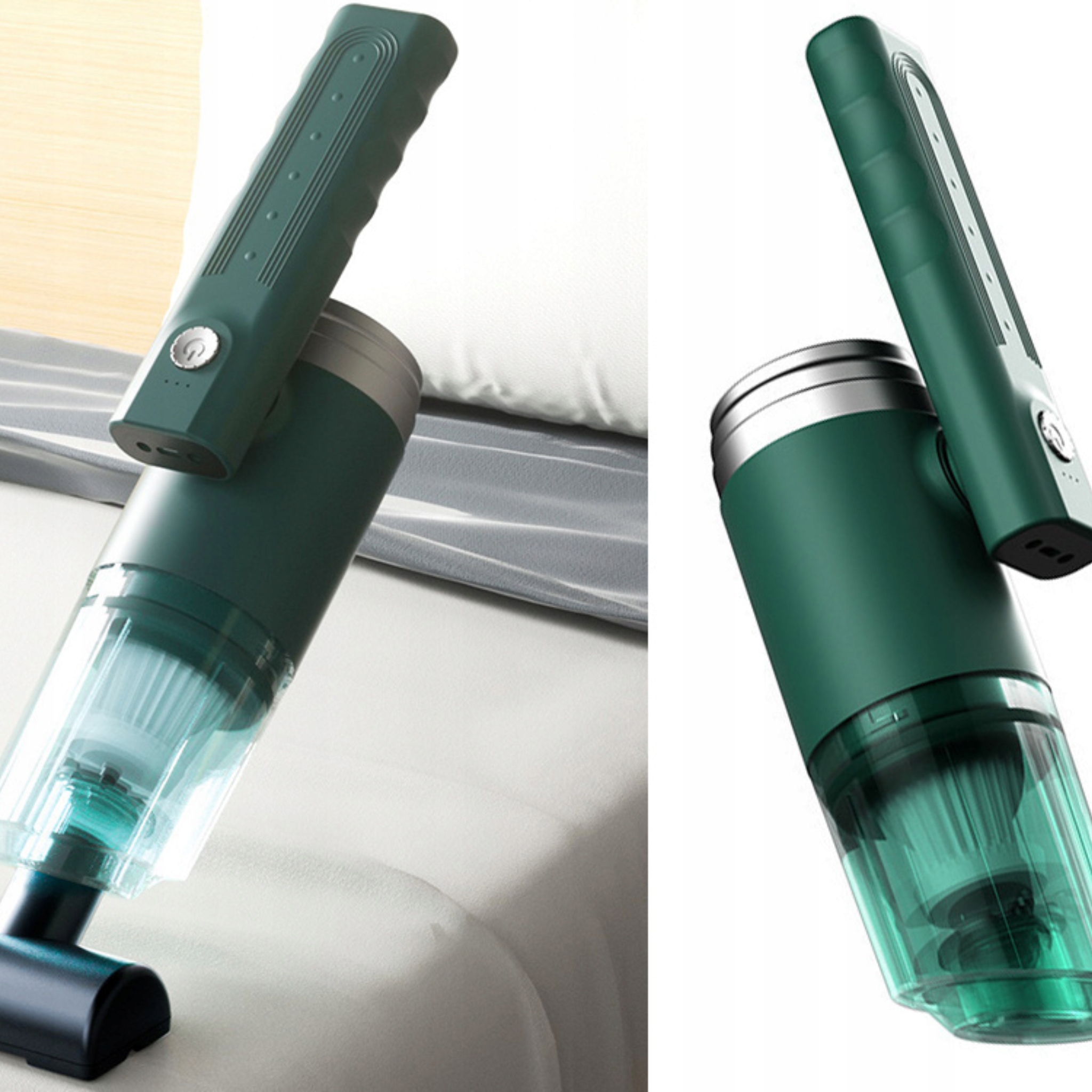 ODKURZACZ BEZPRZEWODOWY SAMOCHODOWY RĘCZNY 120W AKUMULATOROWY DO AUTA DOMU