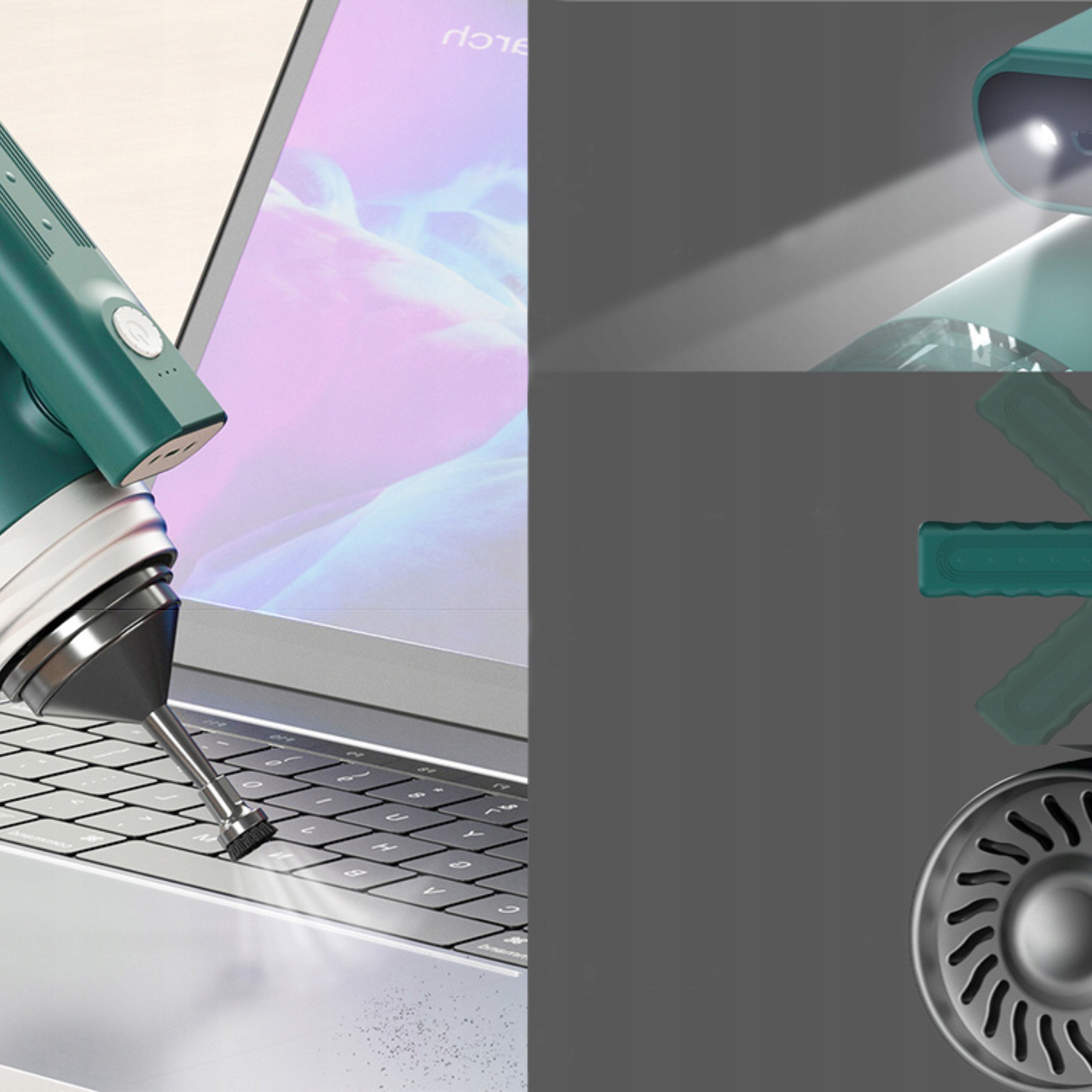 ODKURZACZ BEZPRZEWODOWY SAMOCHODOWY RĘCZNY 120W AKUMULATOROWY DO AUTA DOMU