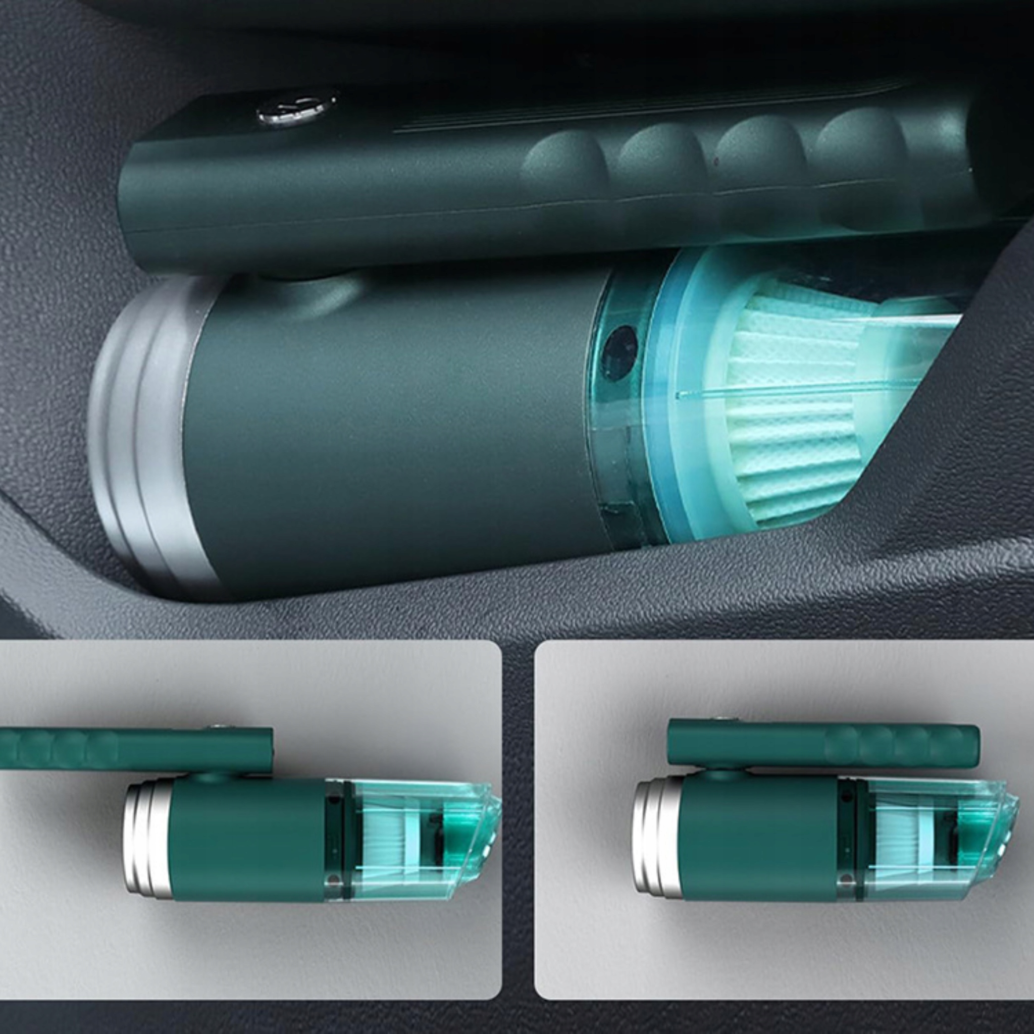 ODKURZACZ BEZPRZEWODOWY SAMOCHODOWY RĘCZNY 120W AKUMULATOROWY DO AUTA DOMU