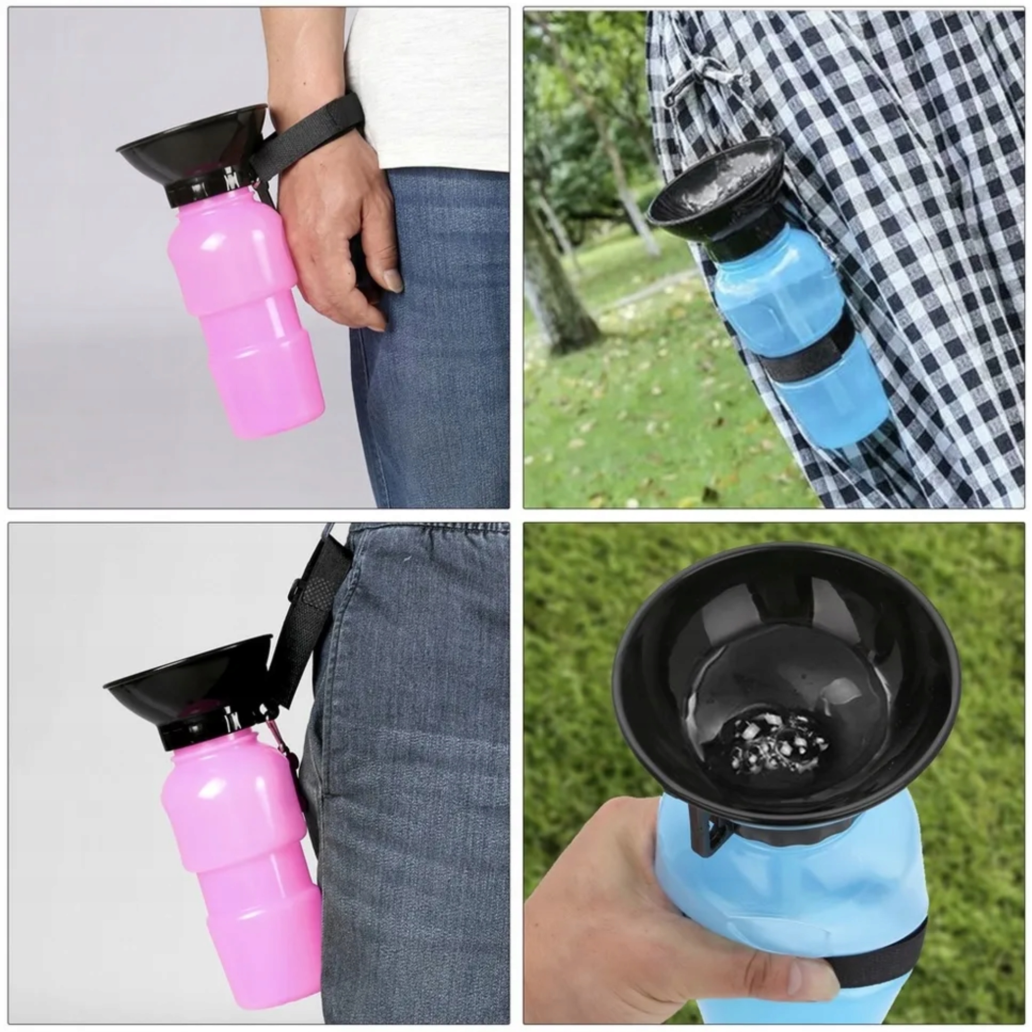 BUTELKA TURYSTYCZNA DLA PSA NA SPACER BIDON POIDŁO MISKA NA WODĘ XL 500ML