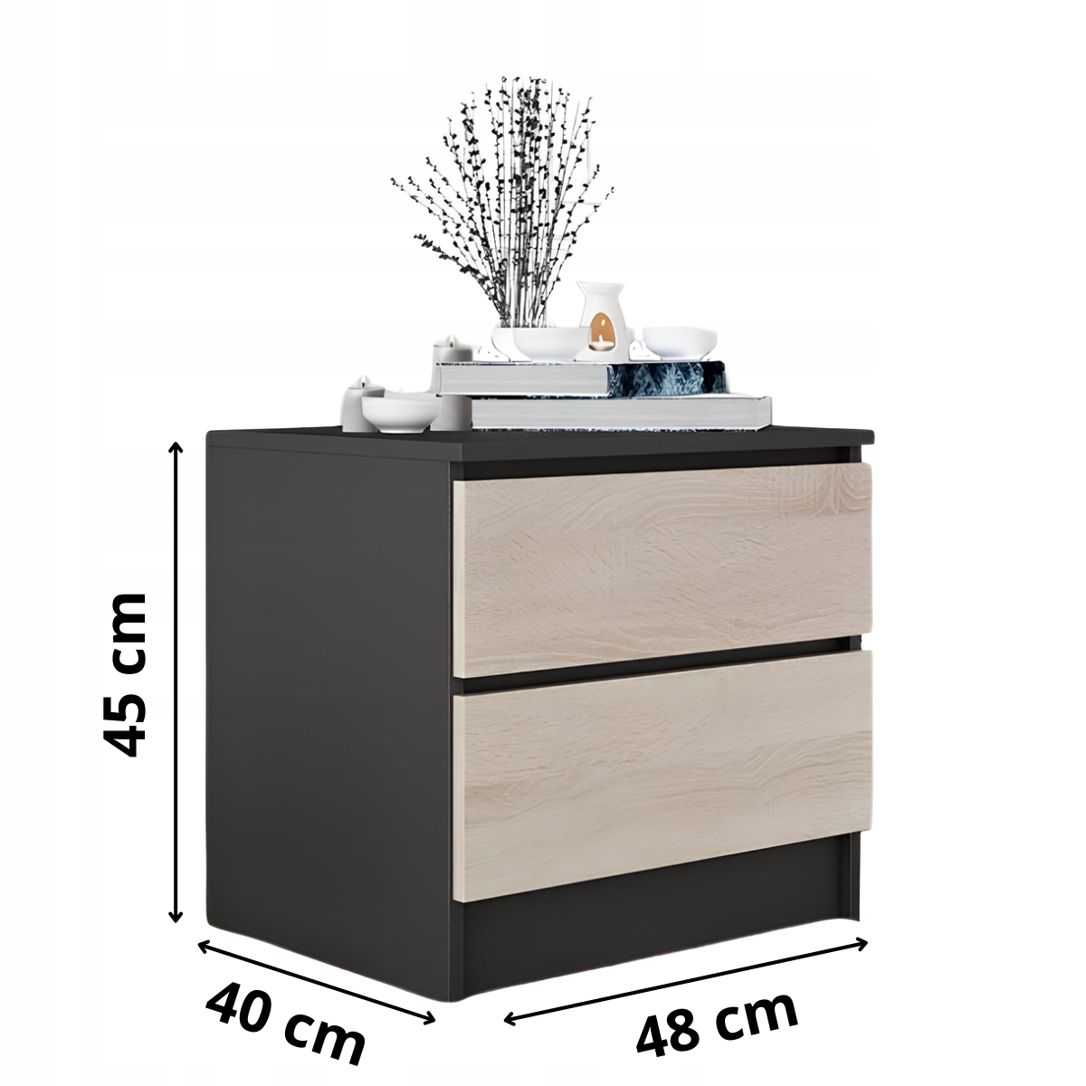 Stolik nocny Zoe w aranżacji