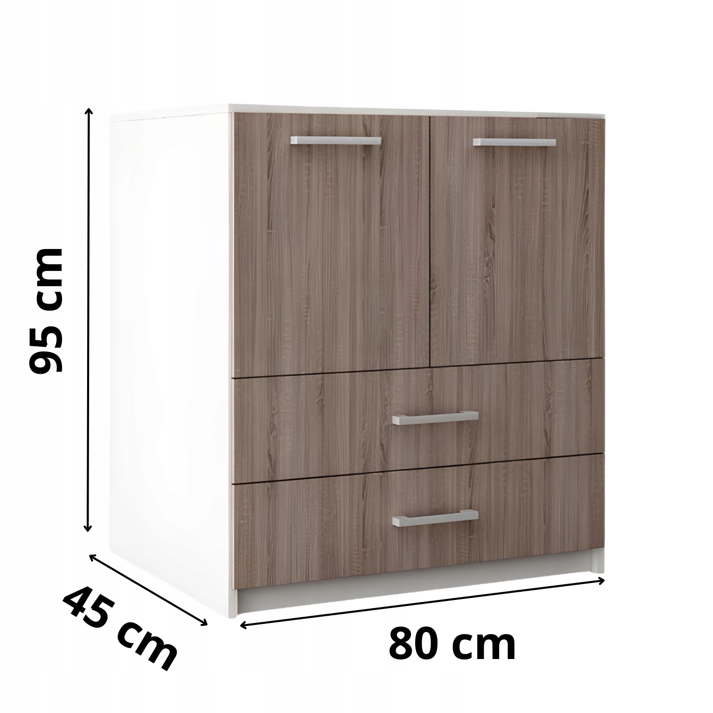 Komoda Do Salonu Przedpokoju Amari Dąb Sonoma Tabac