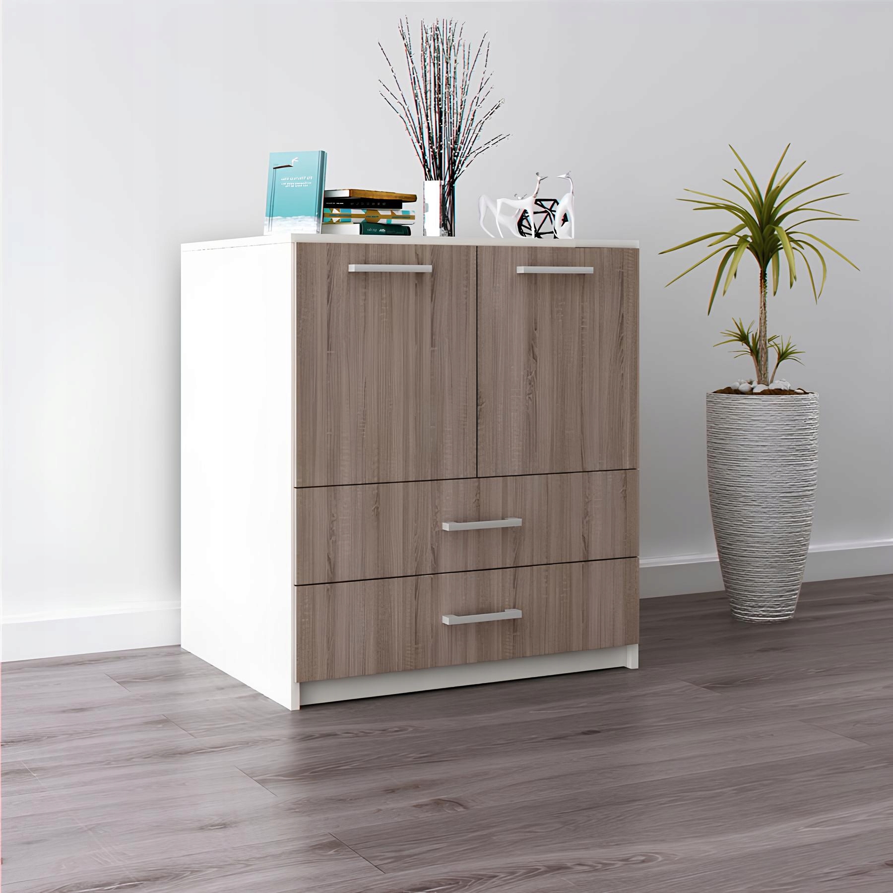 Komoda Do Salonu Przedpokoju Amari Dąb Sonoma Tabac