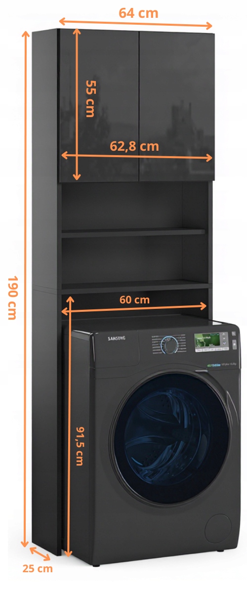 Wymiary regału Ariel