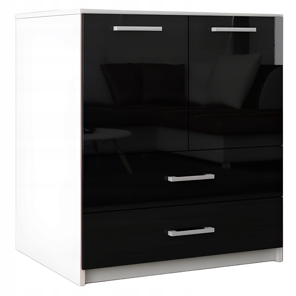 Komoda Amari Czarny Połysk