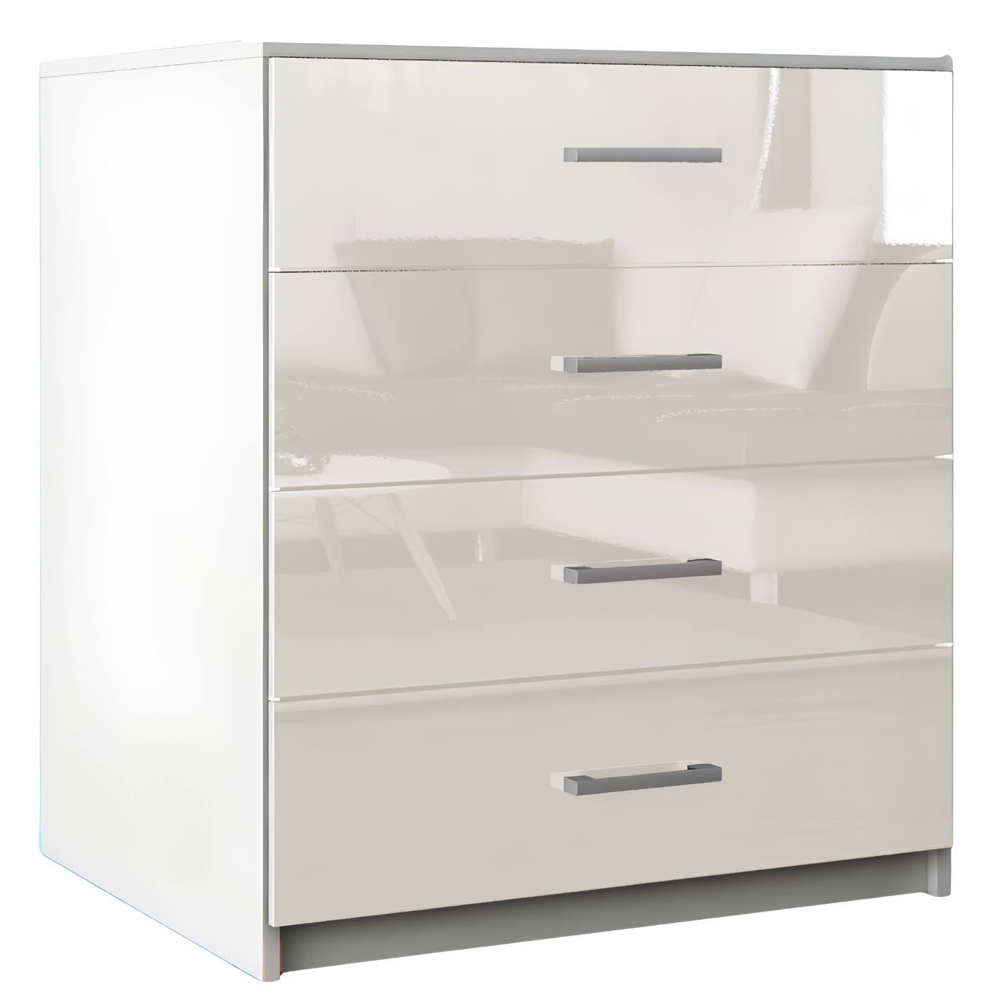 Komoda Lana Wanilia Połysk