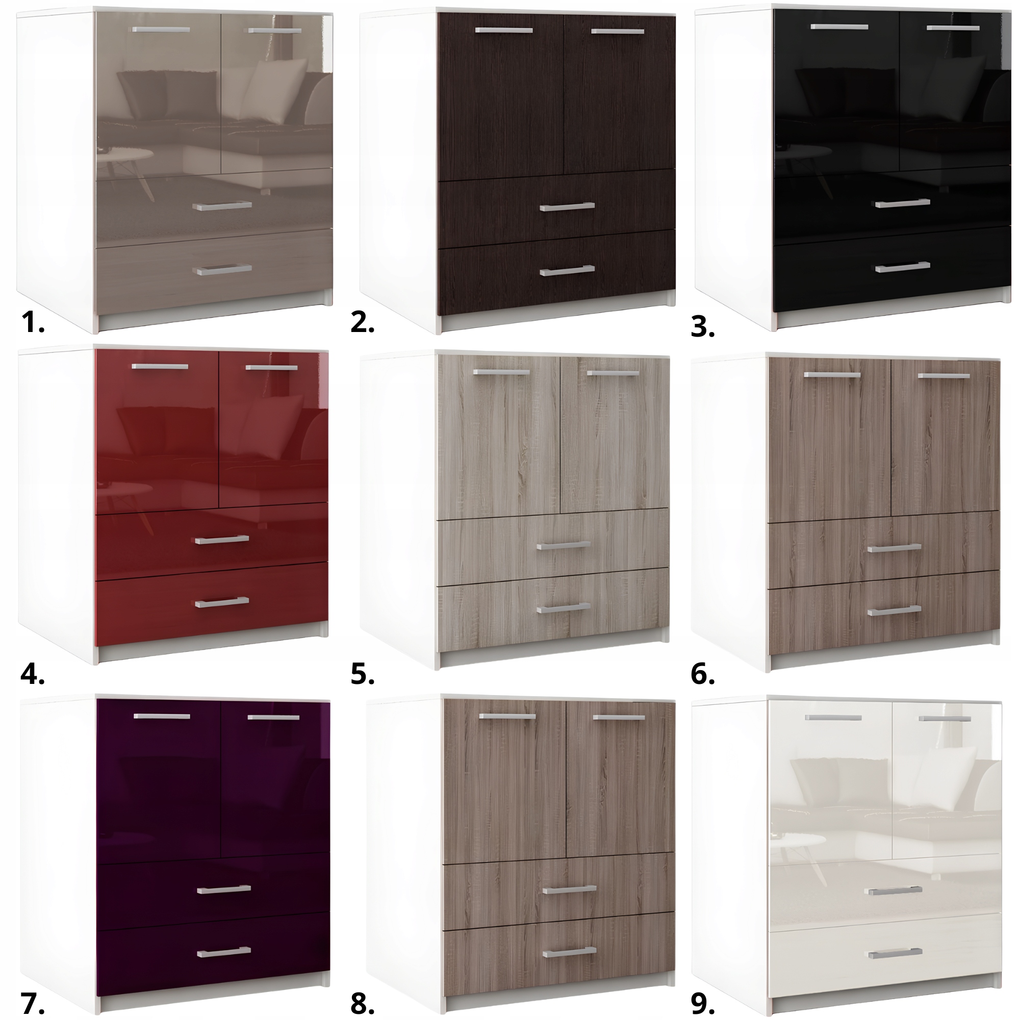 Komoda Do Salonu Przedpokoju Amari Dąb Sonoma Tabac