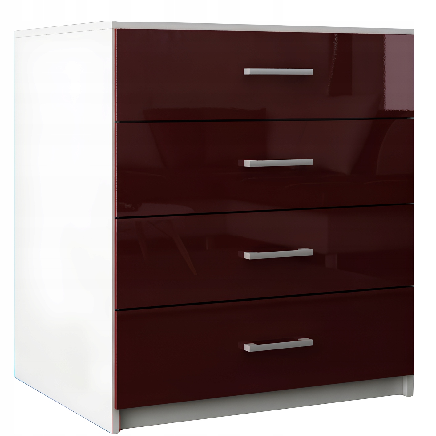 Komoda Lana Bordo Połysk nowoczesna