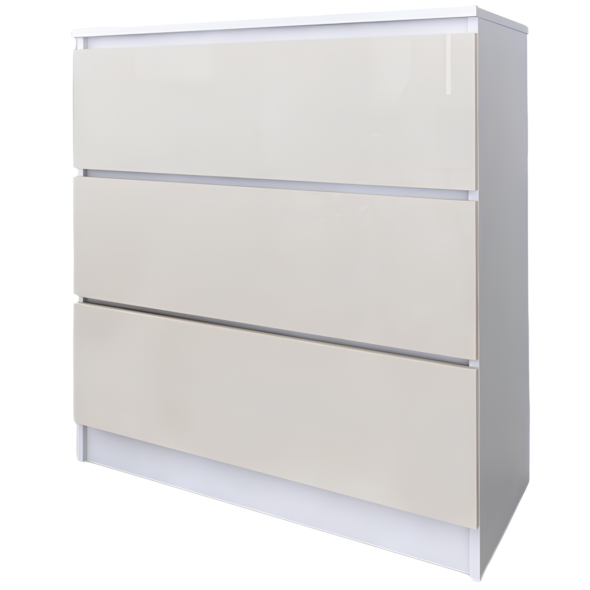 Komoda Zoe biała wanilia połysk zdjęcie 1