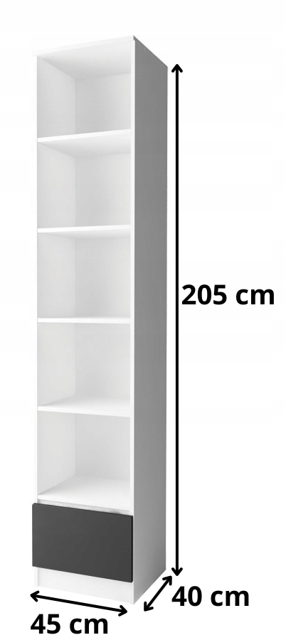 Regał Zoe 45 półki i szuflada