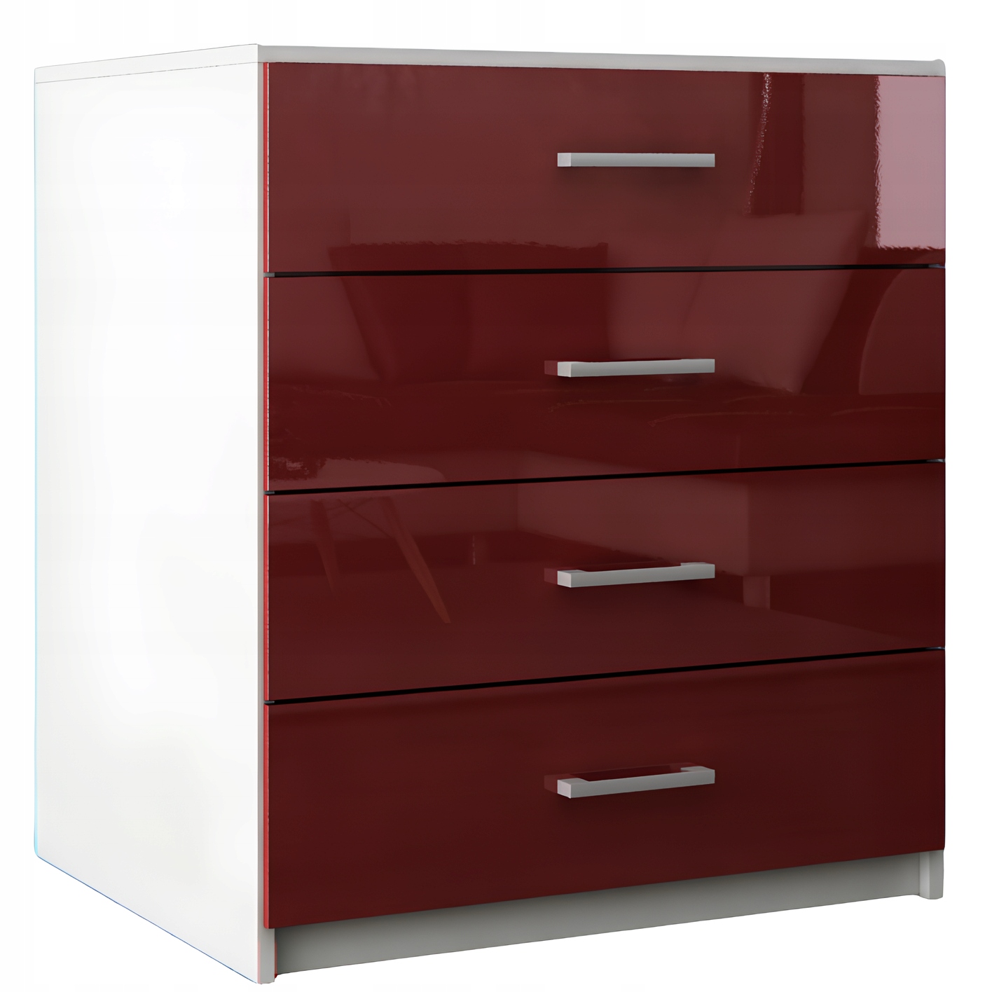 Komoda Lana Czerwony Połysk