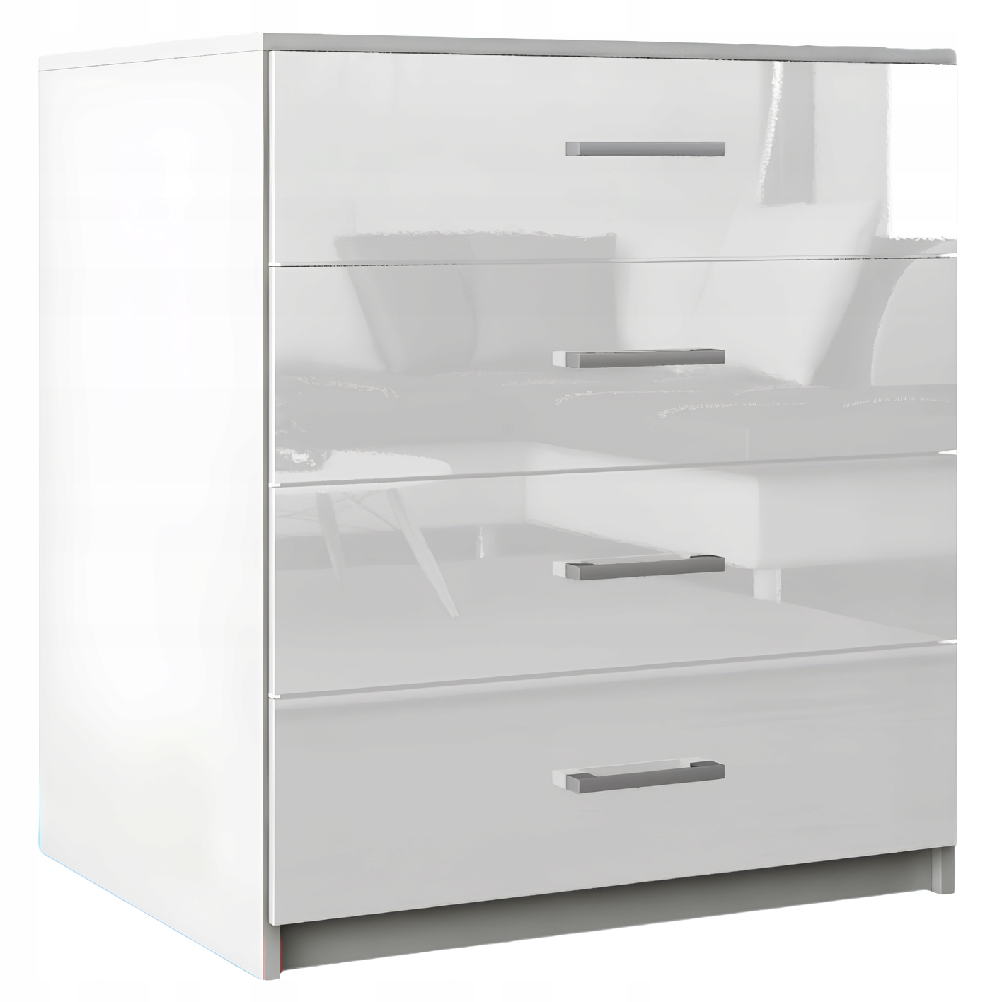 Komoda Lana Biały Połysk nowoczesna