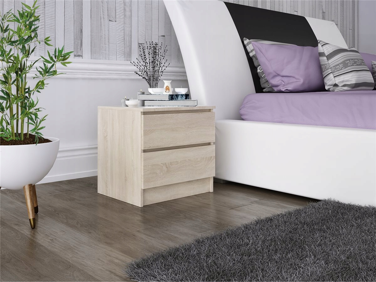 Stolik Nocny Szafka Nocna MDF 45 x 48x 40 CM Zoe Dąb Sonoma
