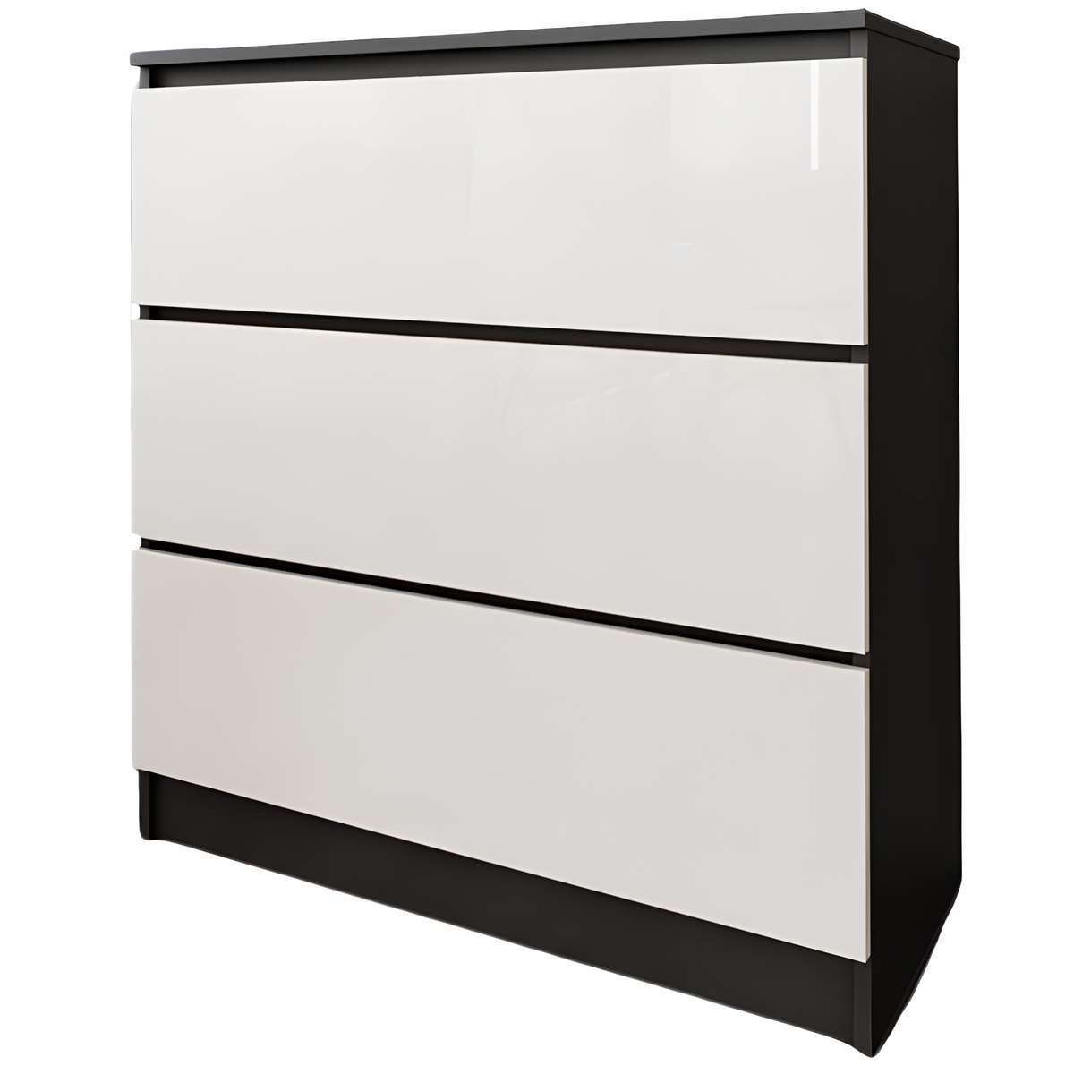 Komoda Zoe czarna wanilia połysk zdjęcie 1