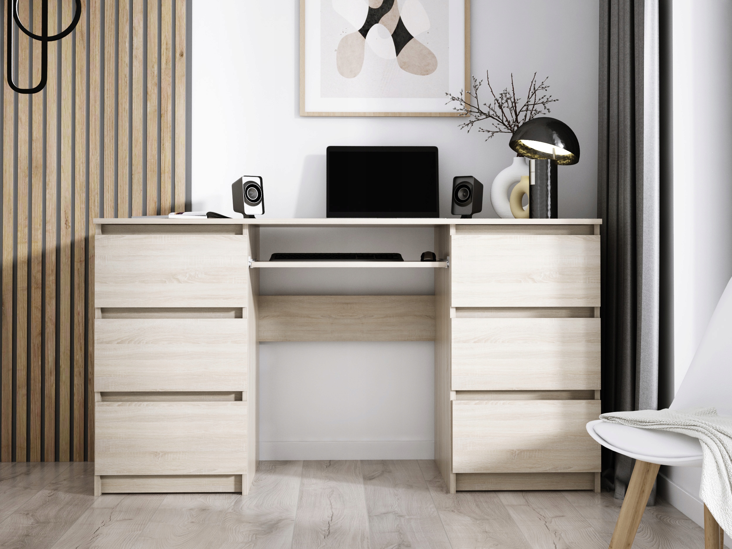 Biurko Zoe Biały Mat – widok 5