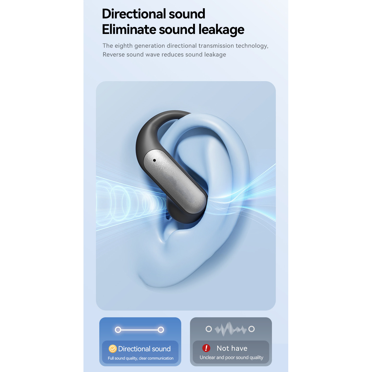 Casti Wireless VU-TEK M118, Bluetooth 5.4, Sport, AI Translation, Autonomie 60h, Microfon HD, Noise Cancelling, Sunet 3D, Silver 19 Casti Wireless Sport