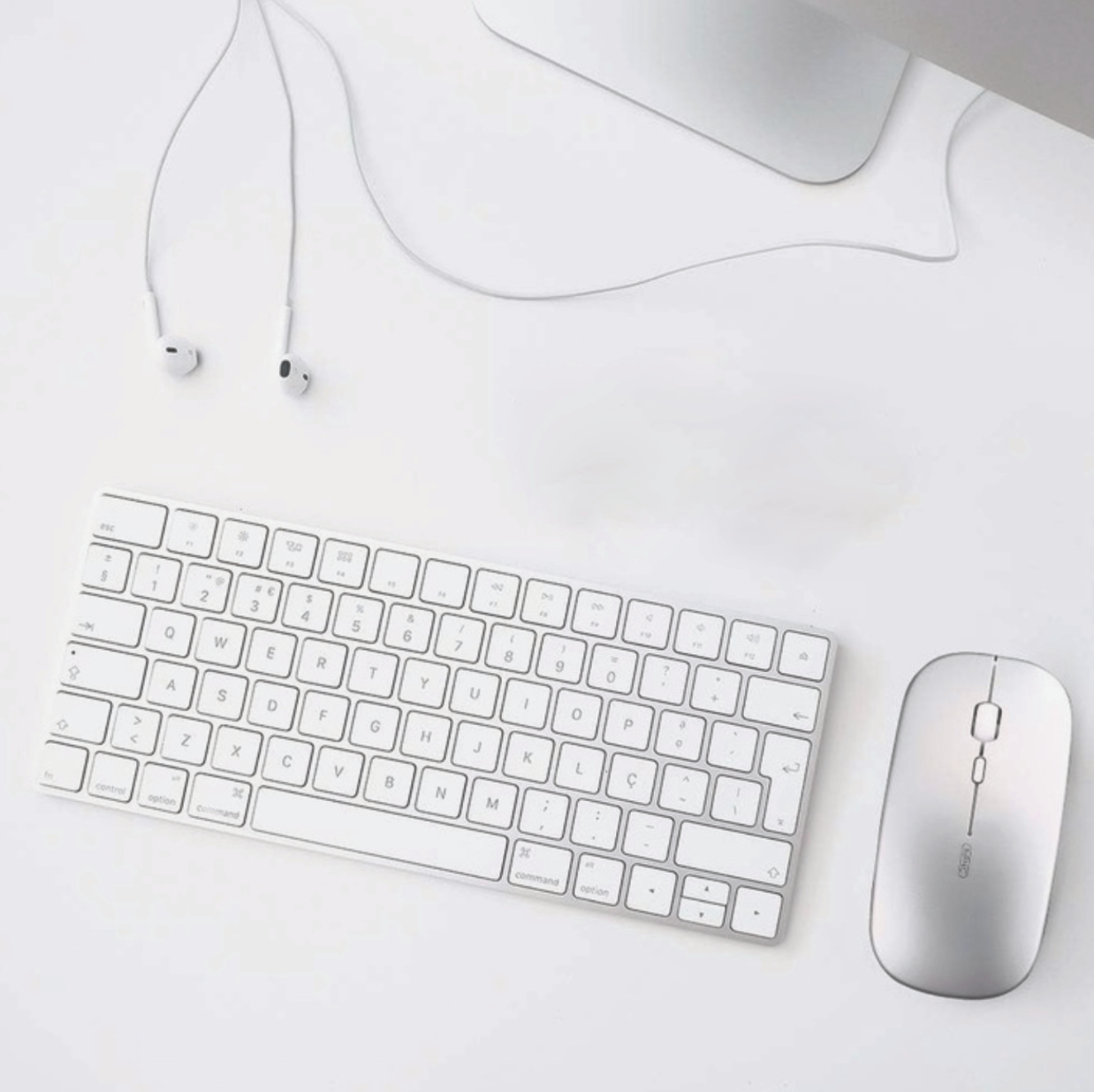 VU-TEK 199 Mouse Wireless Dual mode Bluetooth + WIFI Reincarcabil - Silver Luminous 10 Mouse Wireless Dual mode