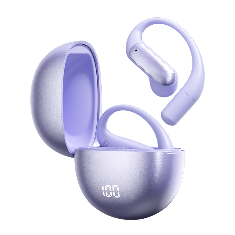 Casti Wireless VU-TEK M118, Bluetooth 5.4, Sport, AI Translation, Autonomie 60h, Microfon HD, Noise Cancelling, Sunet 3D, Violet 17 Casti Wireless Sport