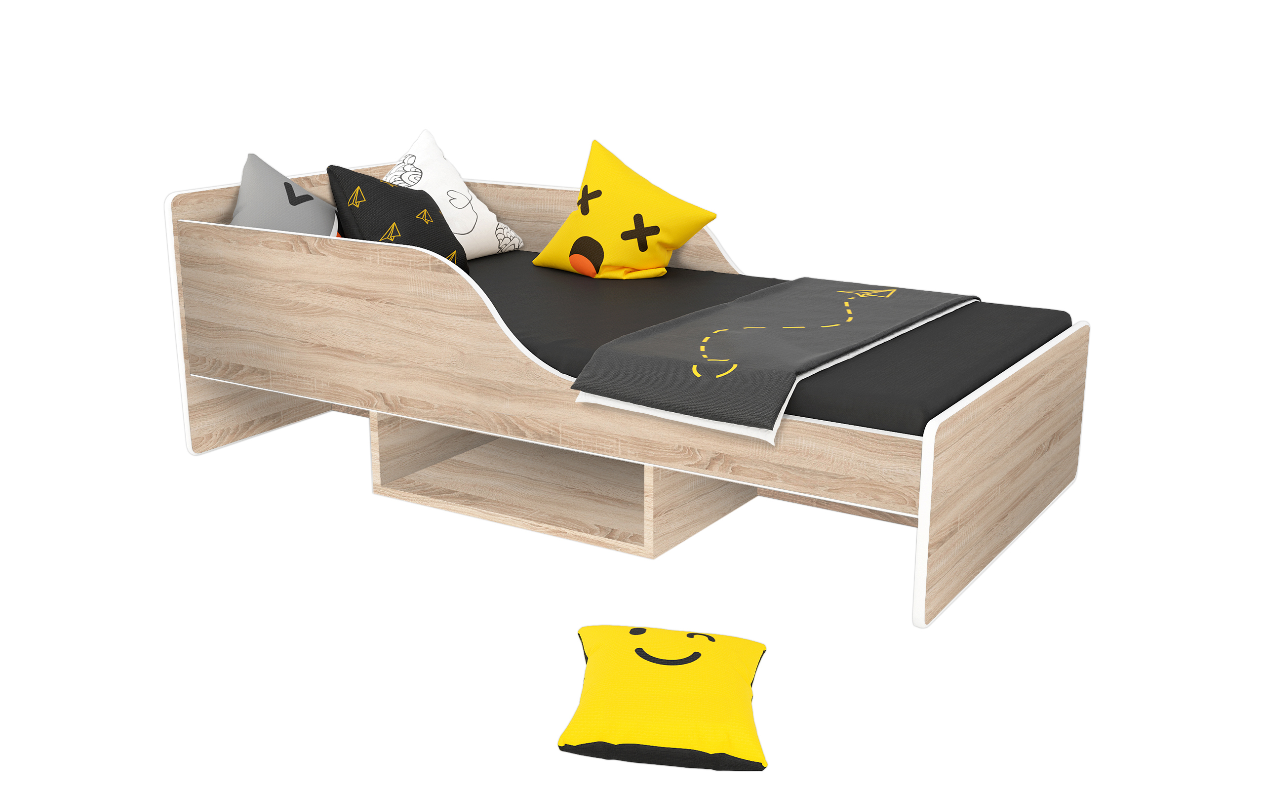 Łóżko Smile 160x70 Sonoma - widok 2