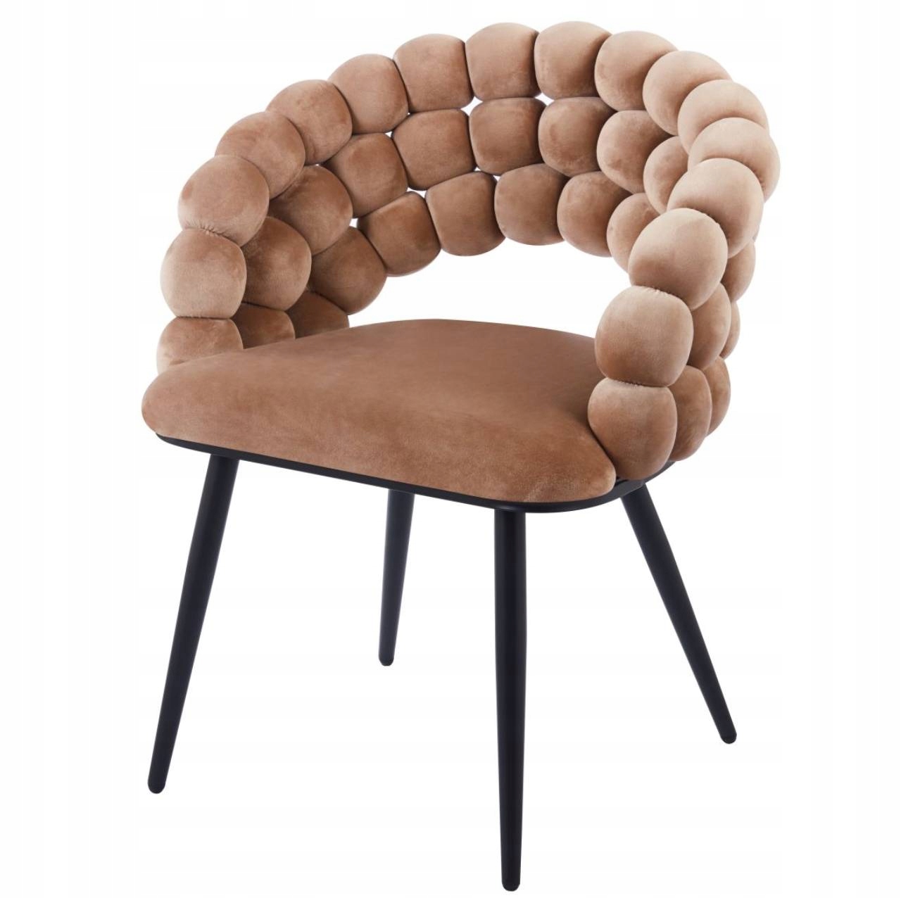 Krzesło Bubble Cappuccino Welurowe - całość