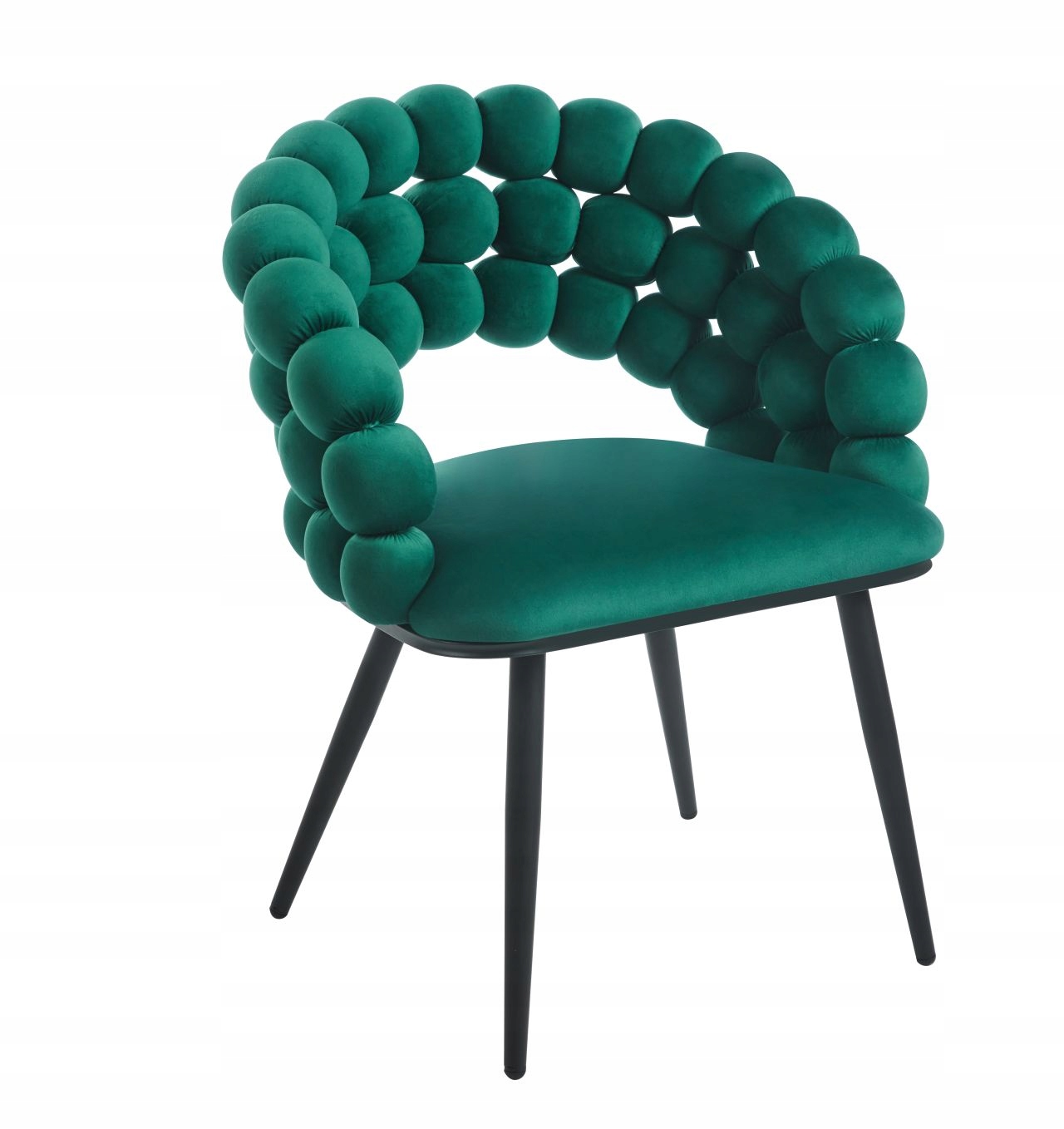 Krzesło Bubble Welurowe Zielone Glamour Furnitex - zdjęcie 2