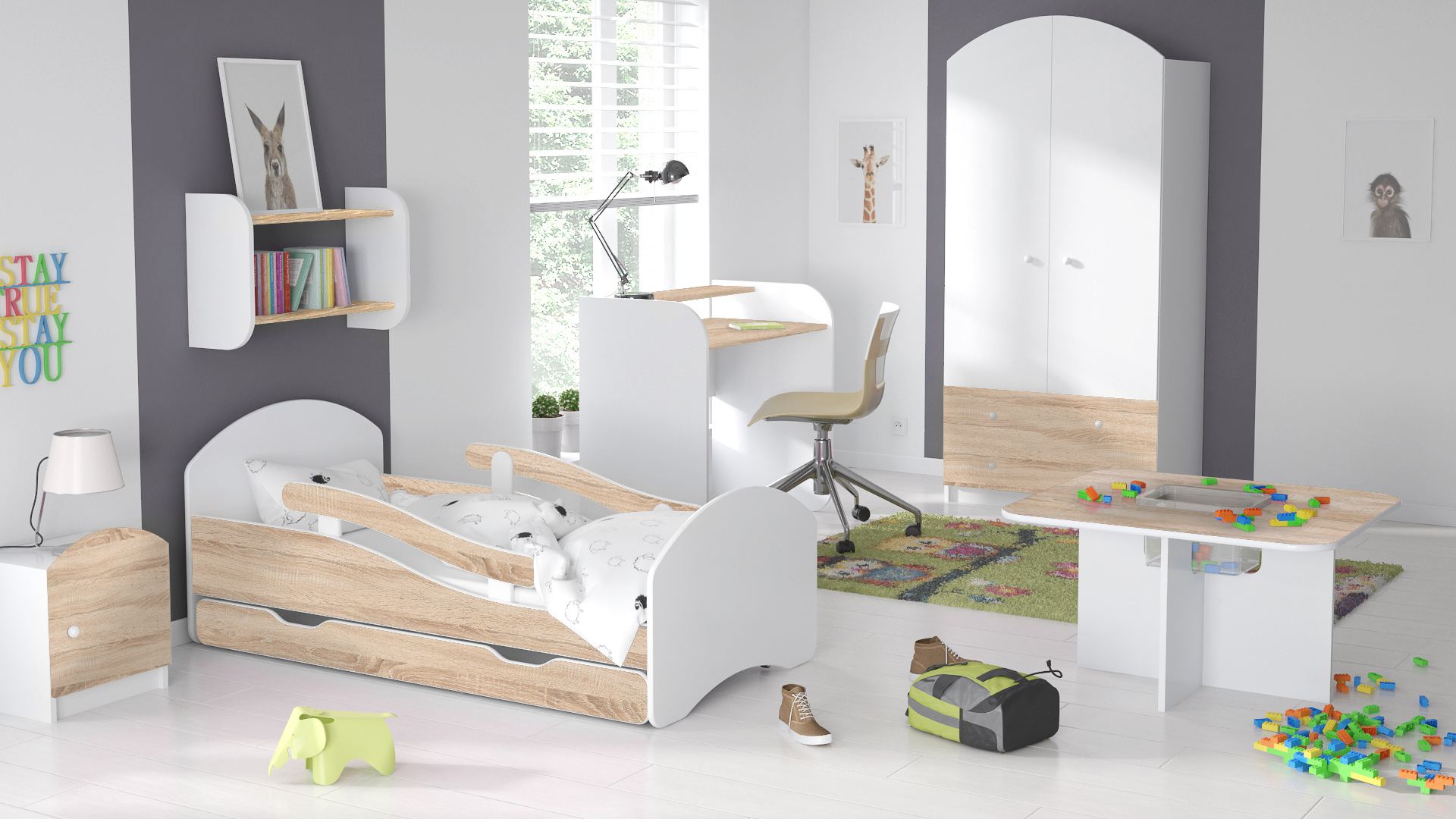 Łóżko Dziecięce LEO 140x70 - front