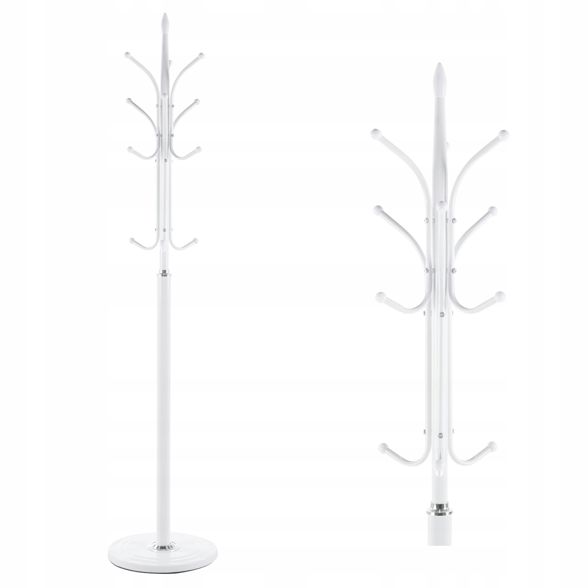 Wieszak stojący biały — zdjęcie 5