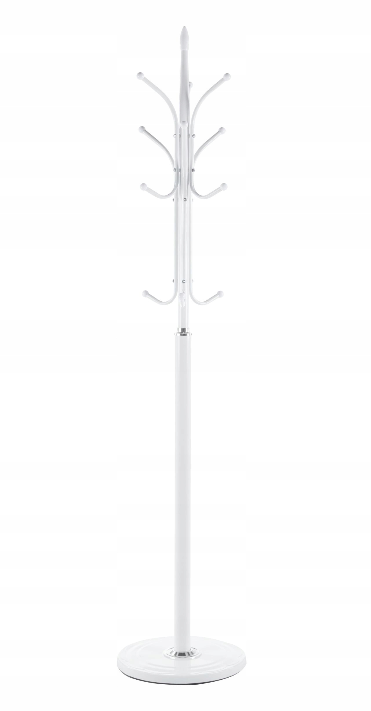 Wieszak stojący biały — zdjęcie 2