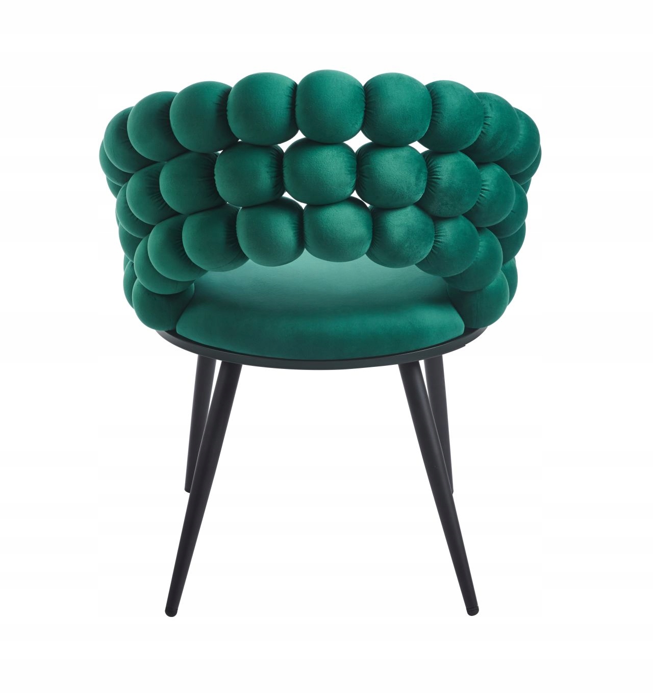 Krzesło Bubble Welurowe Zielone Glamour Furnitex - zdjęcie 6
