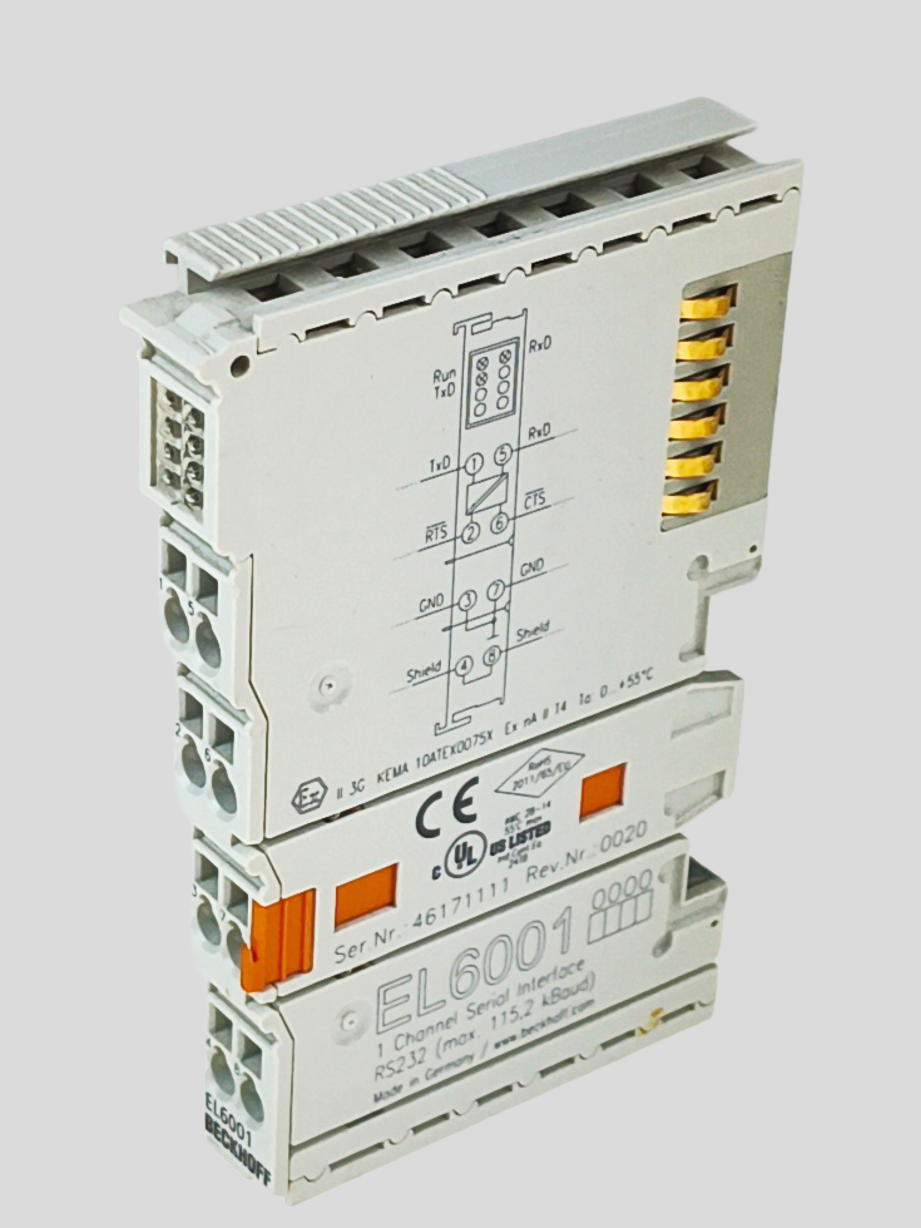 Beckhoff EL6001 Industrial EtherCAT Module — E/S remota y comunicación