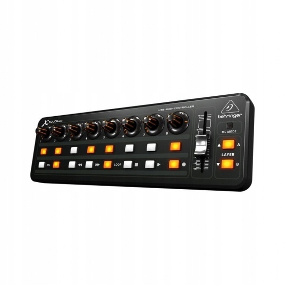 Controler DAW, Behringer X-Touch Mini, 8 encodere, 16 butoane