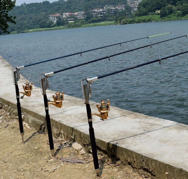 WĘDKA TELESKOPOWA SAMOZACINAJĄCA AUTOMATYCZNA+ PODPÓRKA c.w 30-120g dł 2,4m