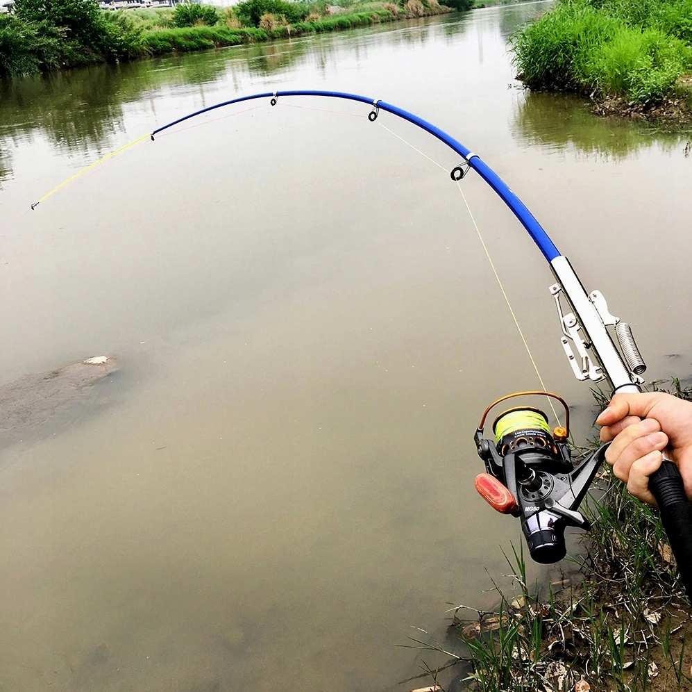 WĘDKA TELESKOPOWA SAMOZACINAJĄCA AUTOMATYCZNA+ PODPÓRKA c.w 30-120g dł 2,4m